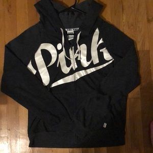 PINK zip up hoodie